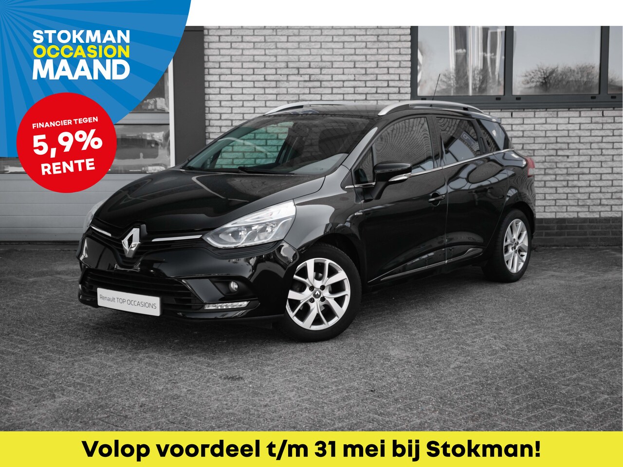 Renault Clio Estate - 0.9 TCe Limited | airco | navigatie | parkeersensoren | incl. Bovag rijklaarpakket met 12 - AutoWereld.nl