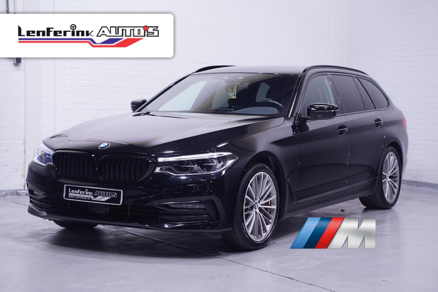 BMW 5-serie Touring - 530 D sportline HUD led koplampen lederen electrische stoelen met memo private glas 19"lmv - AutoWereld.nl