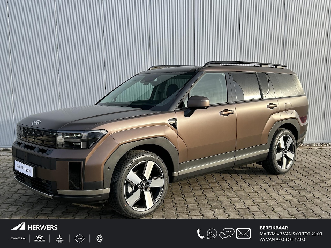 Hyundai Santa Fe - 1.6 T-GDI HEV Premium Sky 7p. / Rijklaarprijs / Direct Leverbaar / Lederen Bekleding / Ele - AutoWereld.nl