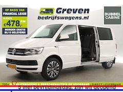 Volkswagen Transporter - 2.0 TDI L2H1 150PK Dubbele Cabine 5 Pers DSG Automaat 2xSchuifdeur Airco Cruise Carplay Na