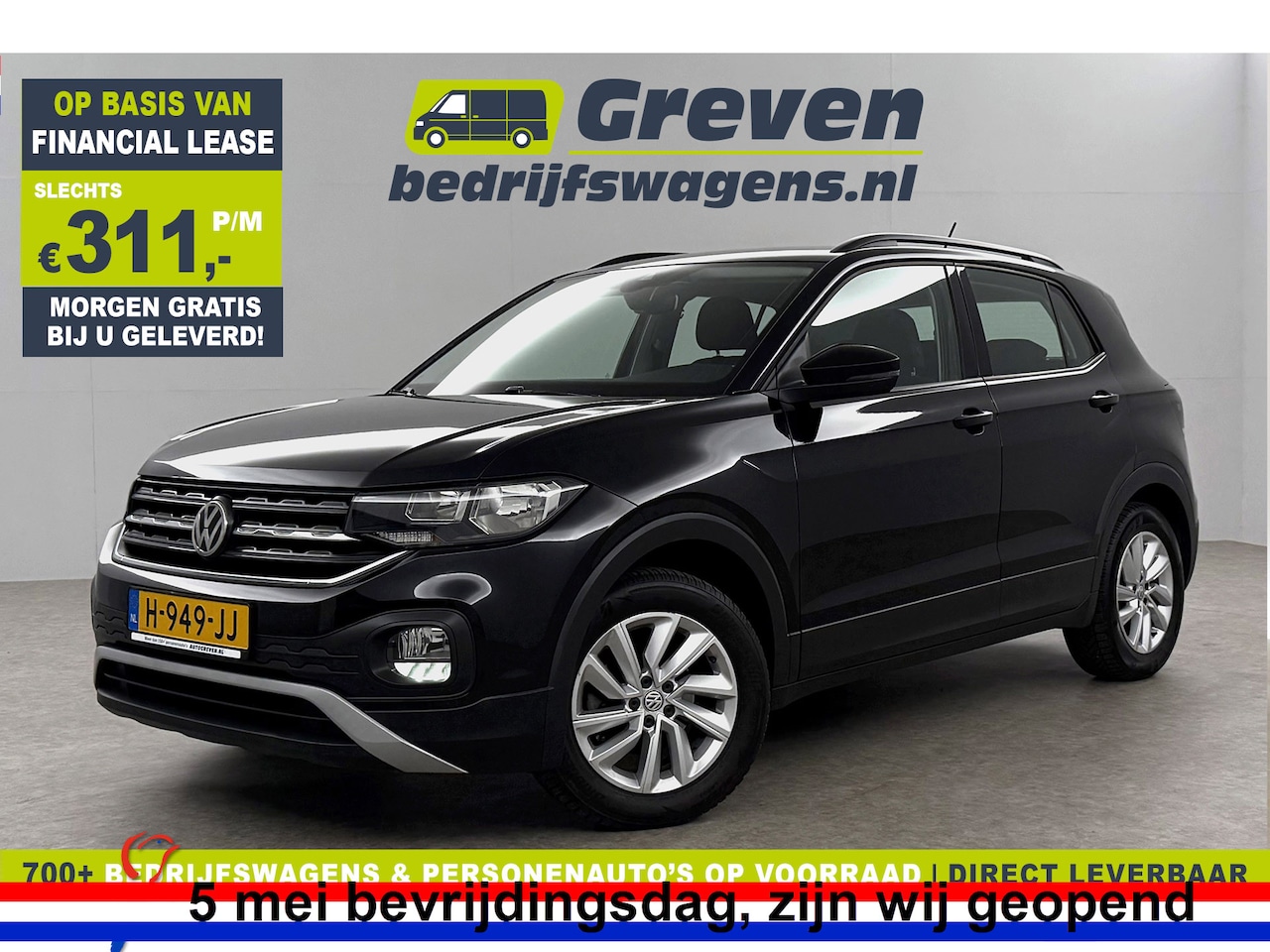 Volkswagen T-Cross - 1.0 TSI Carplay LED Airco Cruise Navigatie 16''LMV - AutoWereld.nl