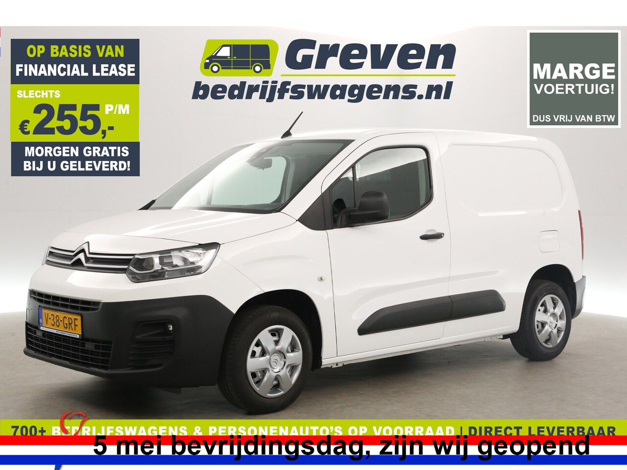 Citroën Berlingo - 1.2 PureTech L1H1 | MARGE! | BENZINE | EMISSIEVRIJE ZONE | 111PK Airco Cruise PDC Elektrpa - AutoWereld.nl