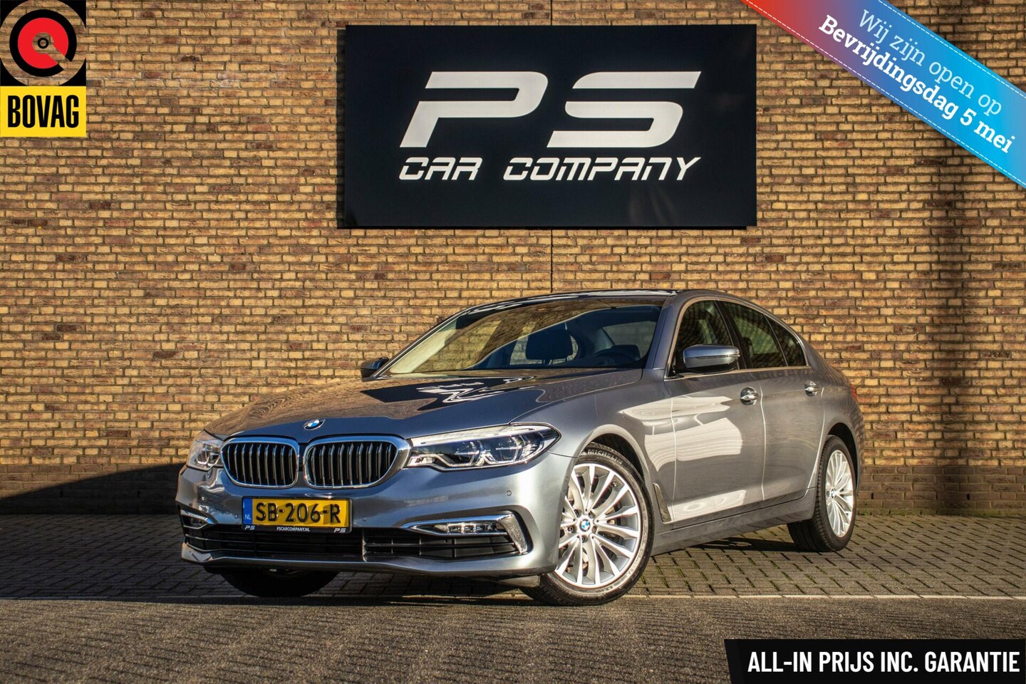 BMW 5-serie - 520i Luxury Line, NAP, Leder, Carplay, Head-Up - AutoWereld.nl
