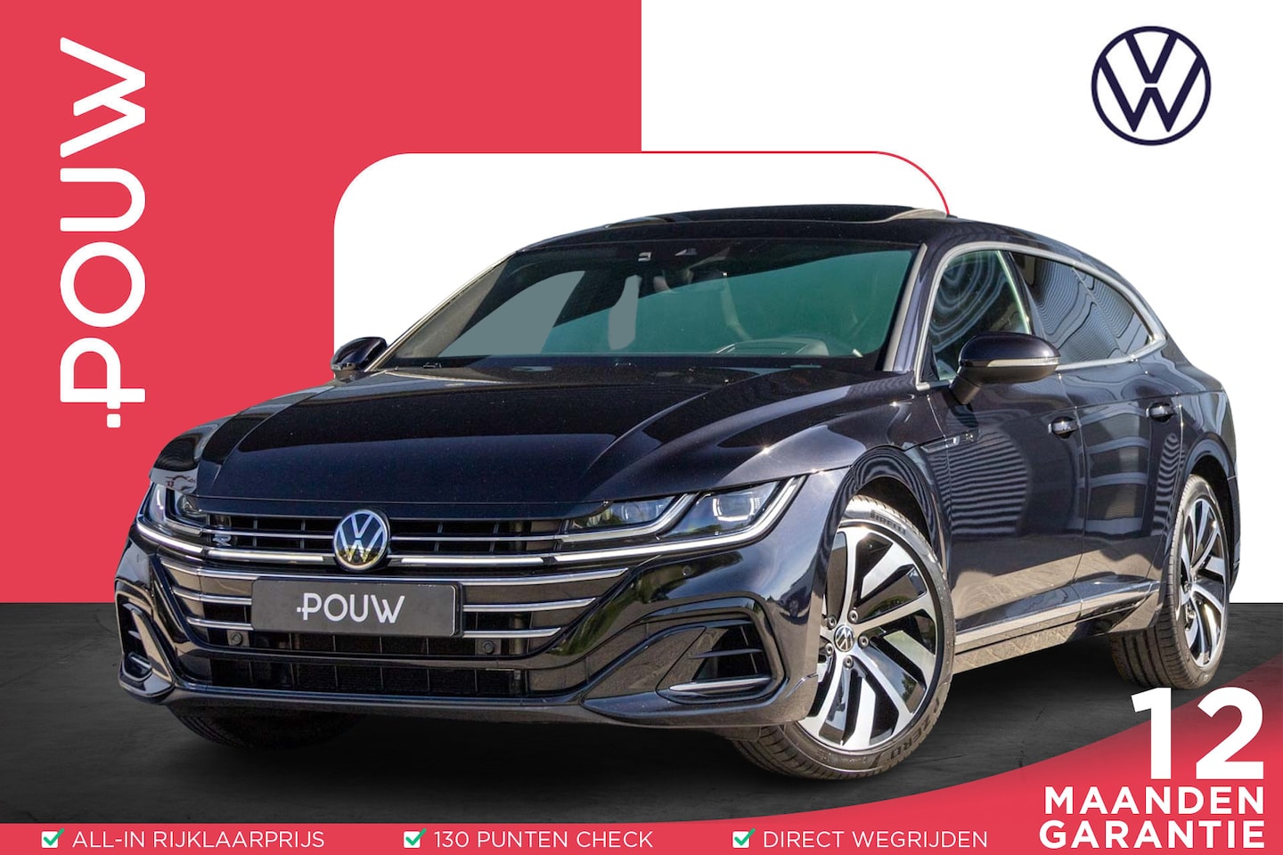 Volkswagen Arteon Shooting Brake - 2.0 TSI 190pk DSG R-Line Business+ | Panoramadak | Head-up Display | Nappa Leder | Camera - AutoWereld.nl