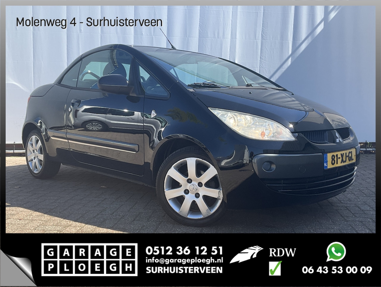 Mitsubishi Colt CZC - 1.5 Invite Cabrio Hard-Top Leder Airco NAP! - AutoWereld.nl