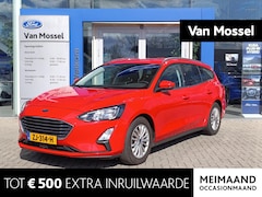 Ford Focus Wagon - 1.0 EcoBoost Titanium Business | Trekhaak | Dealeronderhouden | Stoel/stuur voorruitverwar