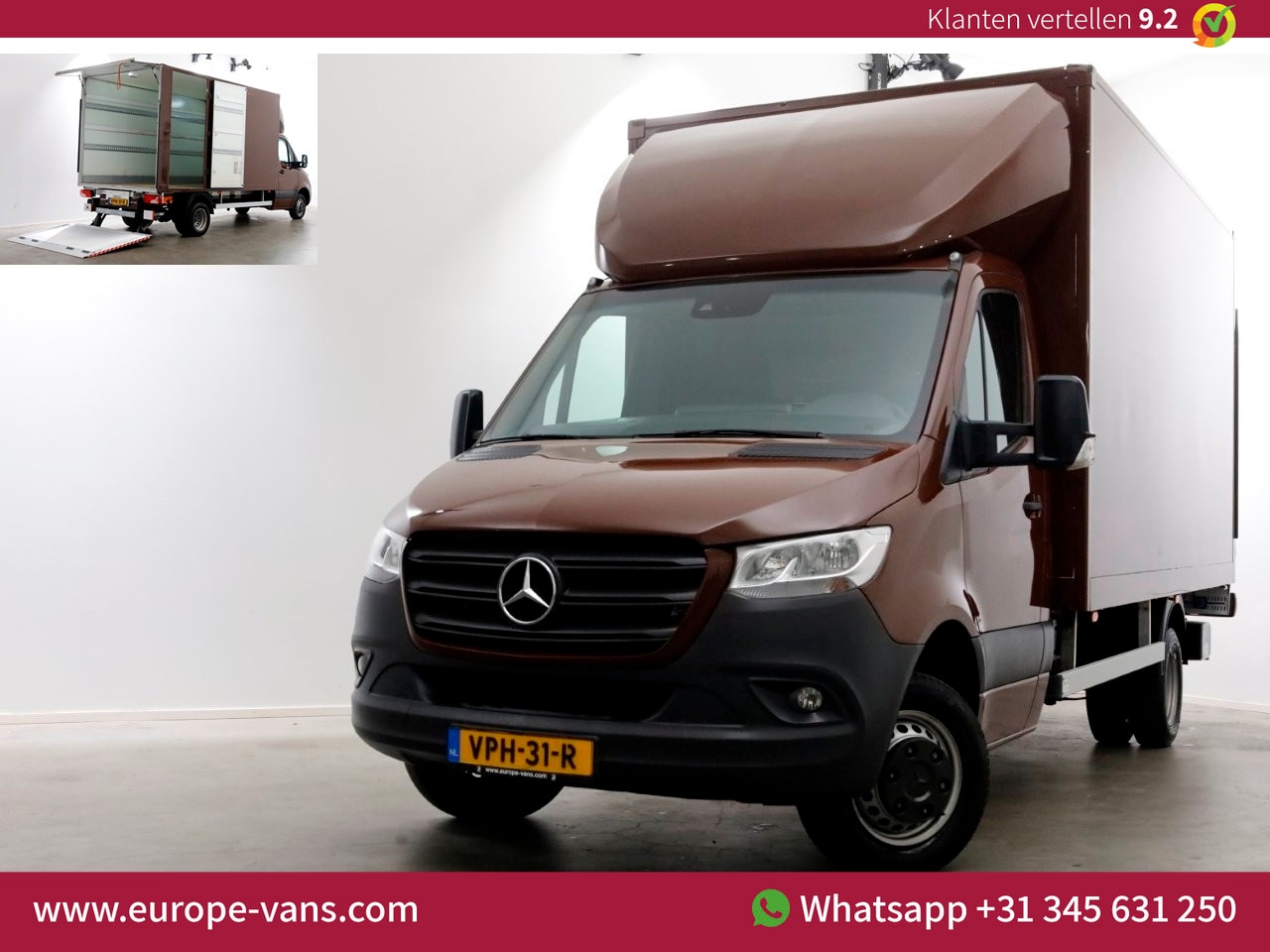 Mercedes-Benz Sprinter - 515 CDI 150pk 9G Automaat Bakwagen met laadklep en zijdeur 03-2022 - AutoWereld.nl