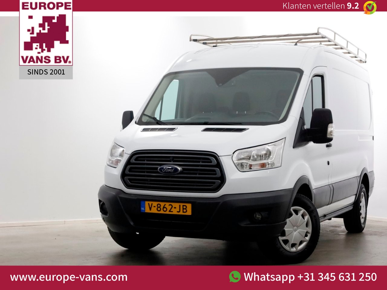 Ford Transit - 2.0 TDCI 170pk E6 L2H2 Trend Airco/Navi/Trekhaak 2800kg 10-2017 - AutoWereld.nl