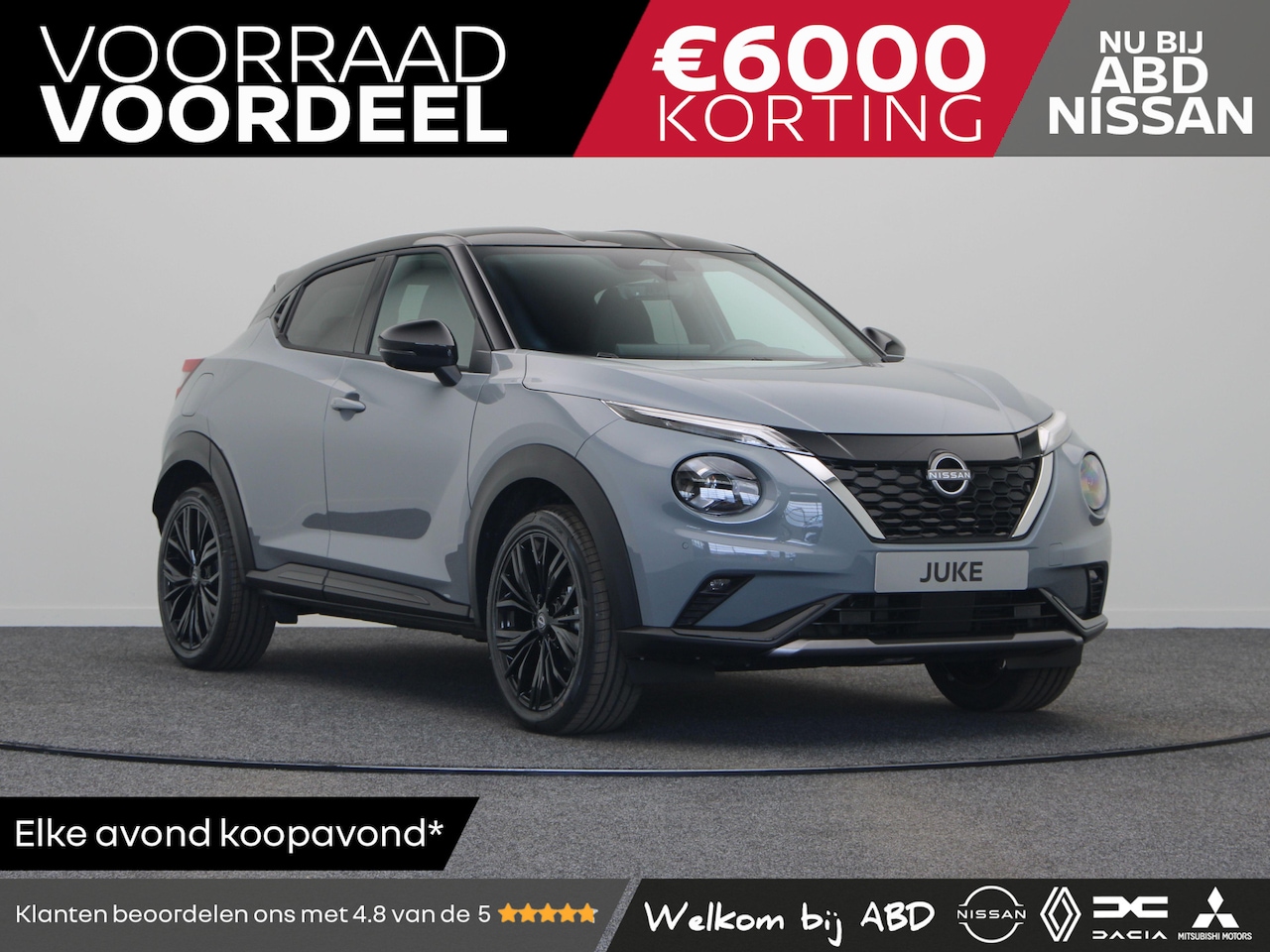 Nissan Juke - Nissan N-Sport + Technology Pack + Light Cold Pack 1.6L HYBRID 143 | 17" Lichtmetalen velg - AutoWereld.nl