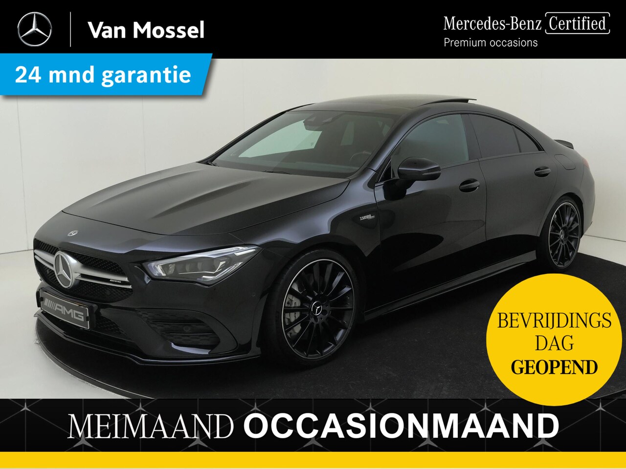 Mercedes-Benz CLA-Klasse - AMG 35 4MATIC Premium Plus /Panoramadak / Memory stoelen/ Burmester /19 Inch - AutoWereld.nl