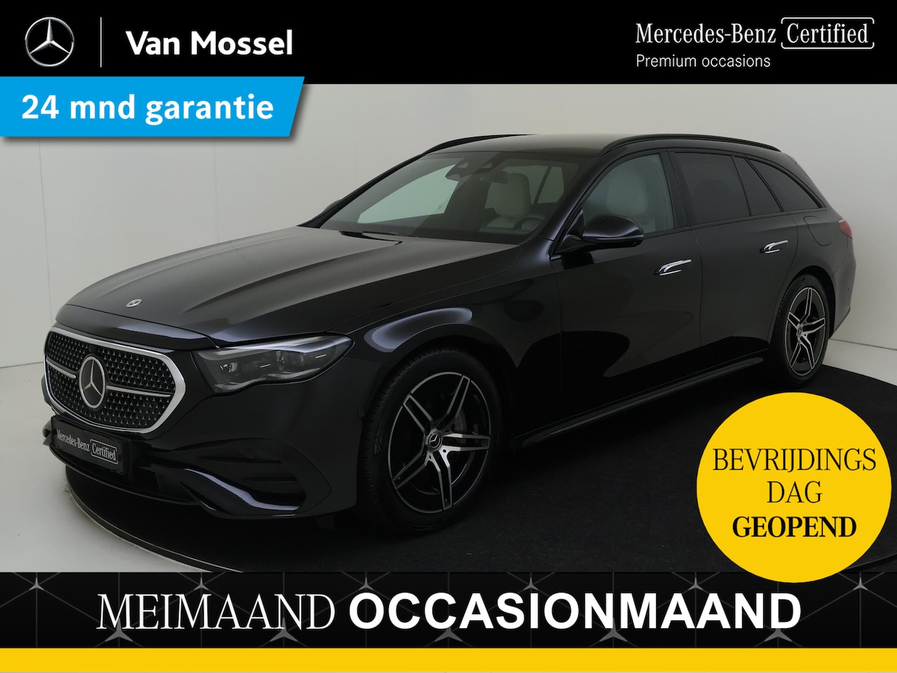 Mercedes-Benz E-klasse Estate - 300 e AMG Line / Night/ Beige Leder/ Burmester/ DISTRONIC - AutoWereld.nl