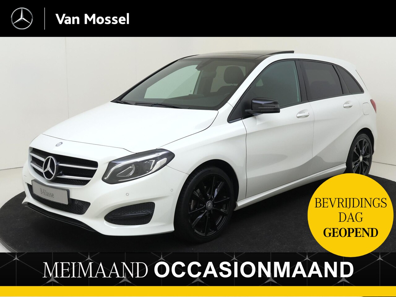 Mercedes-Benz B-klasse - 180 / Stoelverwarming / Panaroma-schuifdak / Night-Pakket / Garmin-Map Pilot / - AutoWereld.nl