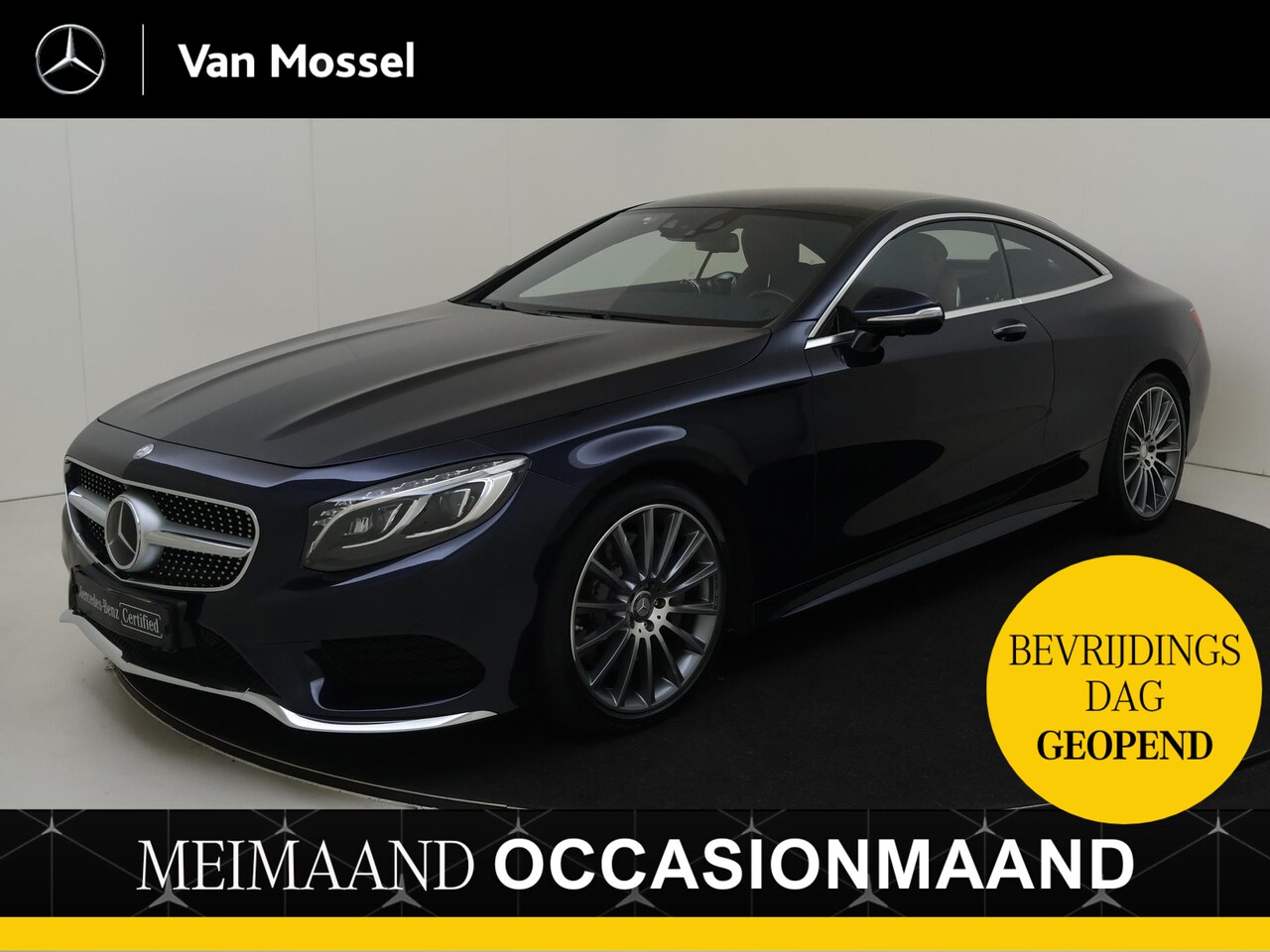 Mercedes-Benz S-klasse Coupé - 500 4Matic / Stoelverwarming / Stoelventilatie / 360Graden-Camera / Memory-Stoelen / Bruin - AutoWereld.nl