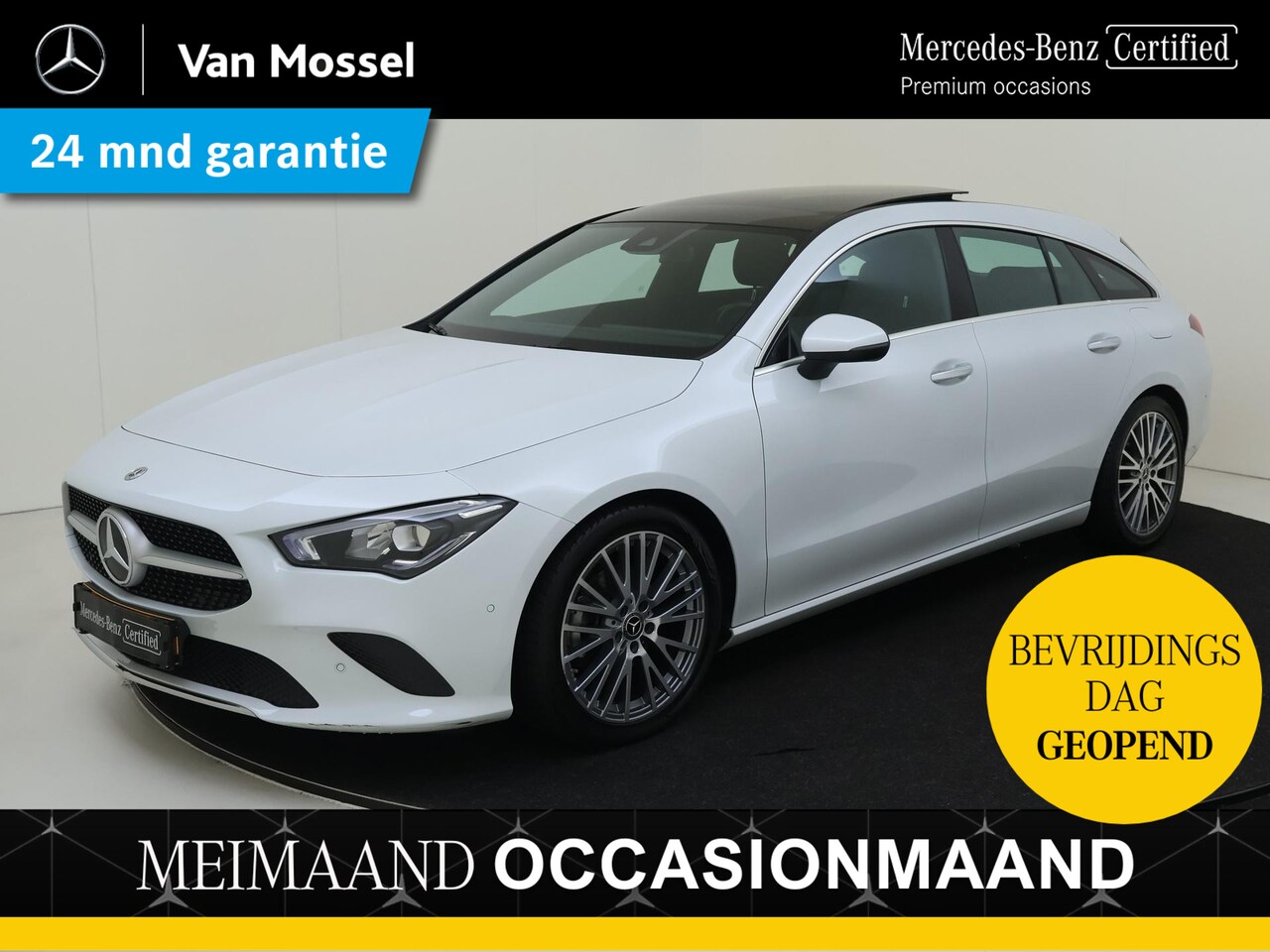 Mercedes-Benz CLA-klasse Shooting Brake - 180 Luxury Line / Stoelverwarming / Achteruitrijcamera / Panaroma-schuifdak / - AutoWereld.nl