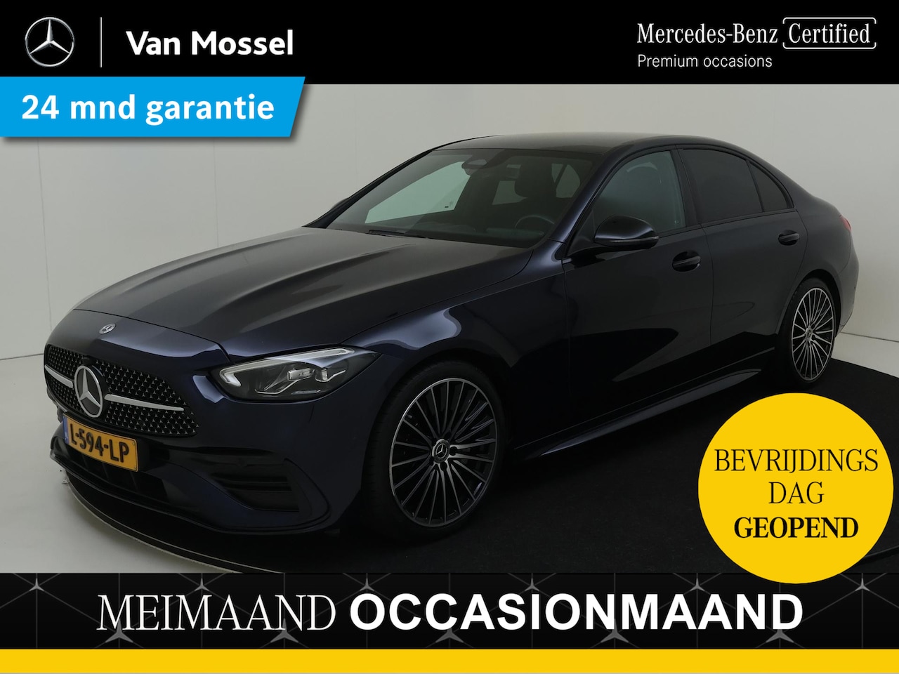 Mercedes-Benz C-klasse - 180 AMG Line / Stoelverwarming / Achteruitrijcamera / - AutoWereld.nl
