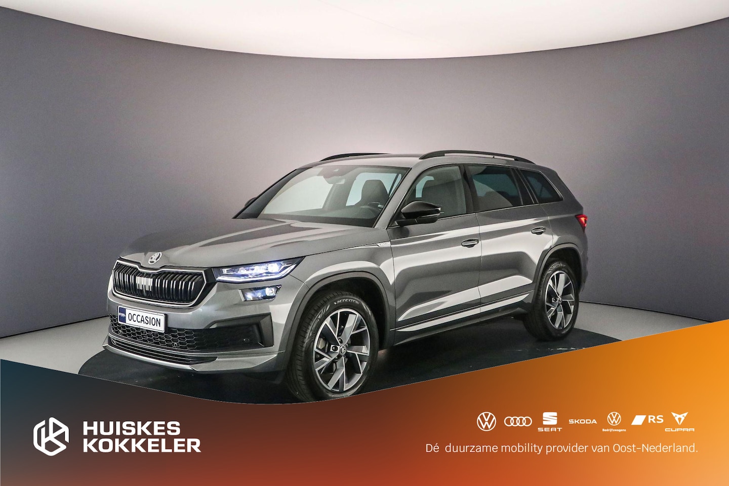 Skoda Kodiaq - Sportline Business 7p. 1.5 TSI 150pk DSG Automaat Trekhaak, 3e zitrij, Cruise control, Ach - AutoWereld.nl
