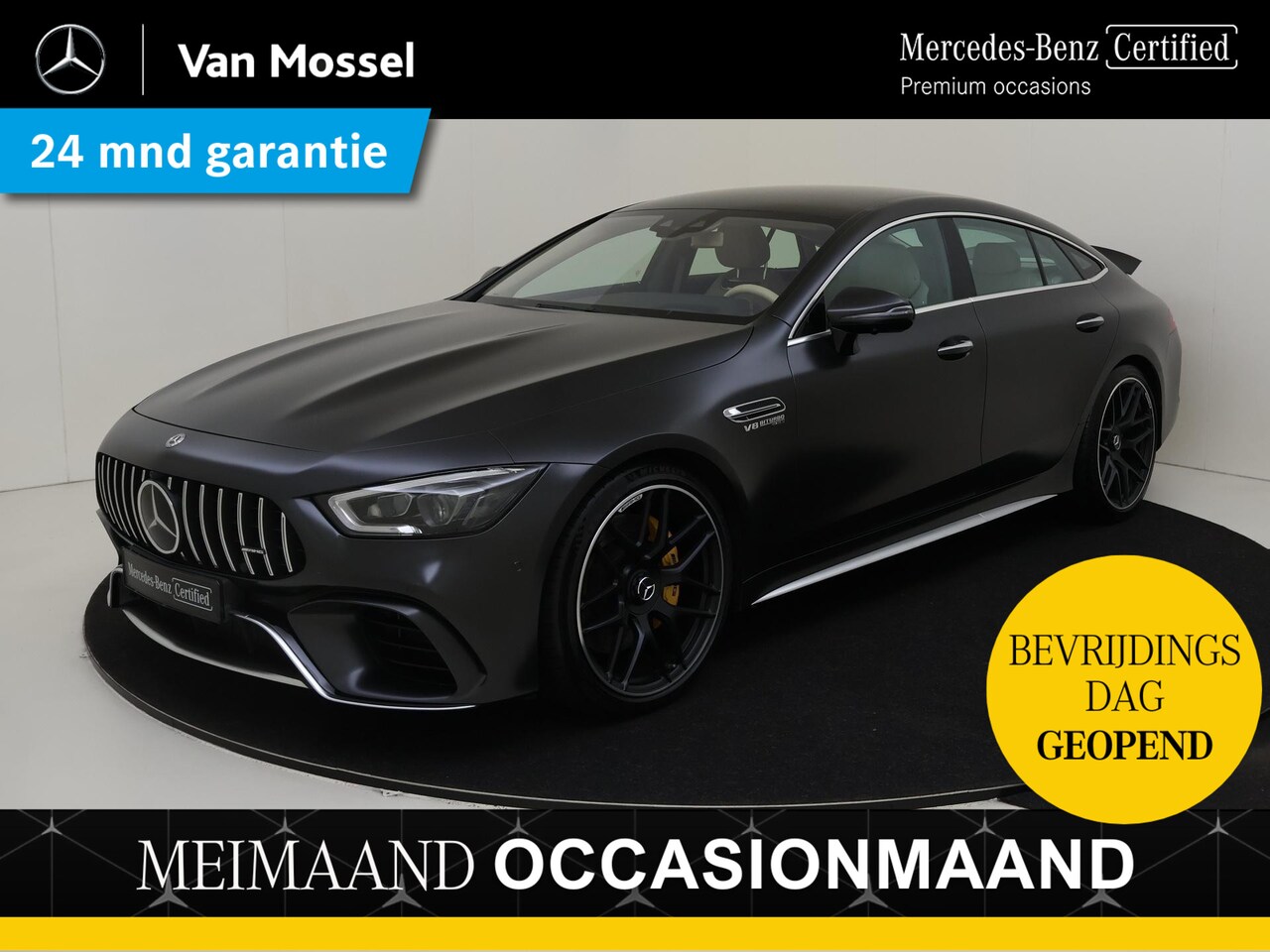 Mercedes-Benz AMG GT 4-Door Coupe - AMG 63 S 4MATIC+ Premium Plus / Stoelverwarming / 360Graden-Camera / Panaroma-schuifdak / - AutoWereld.nl