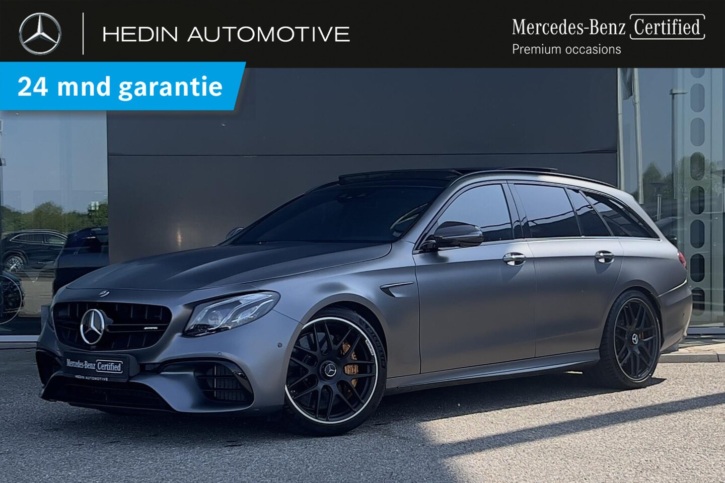 Mercedes-Benz E-klasse Estate - E 63 S AMG Automaat 4MATIC | Designo | AMG Nightpakket | Distronic+ | Keramisch | Panorama - AutoWereld.nl