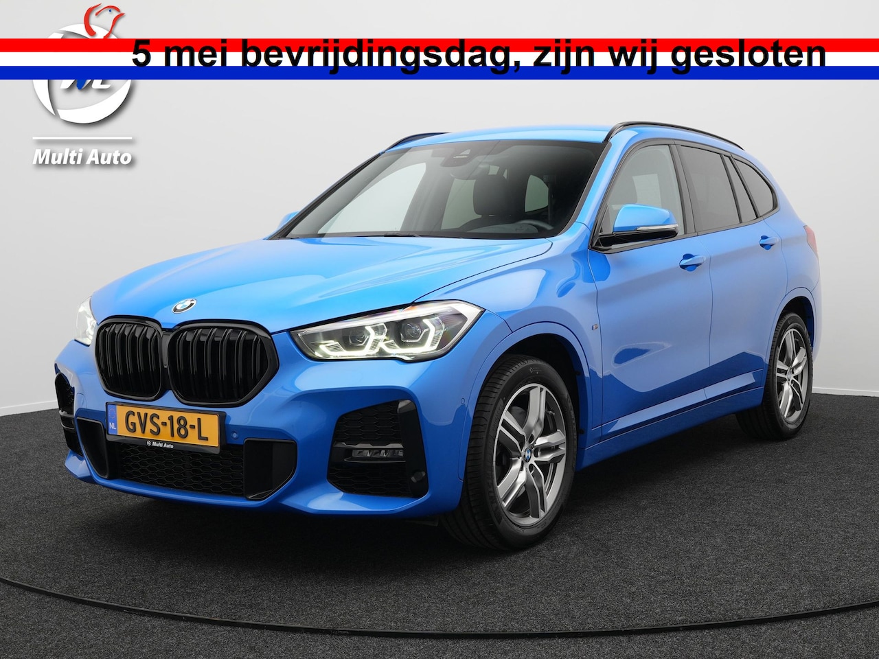 BMW X1 - sDrive20i M Sport 192pk Misano Blauw Metallic | Sportstoelen Verwarmd | Navi Pro | Sfeerve - AutoWereld.nl