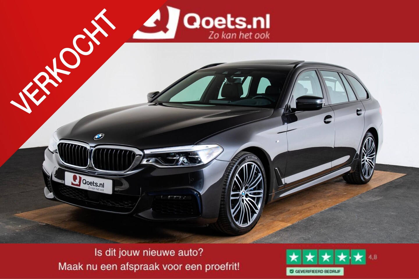 BMW 5-serie Touring - 540i xDrive High Executive M Sport - Trekhaak - Panoramadak - Parking/Driving Assistant - - AutoWereld.nl