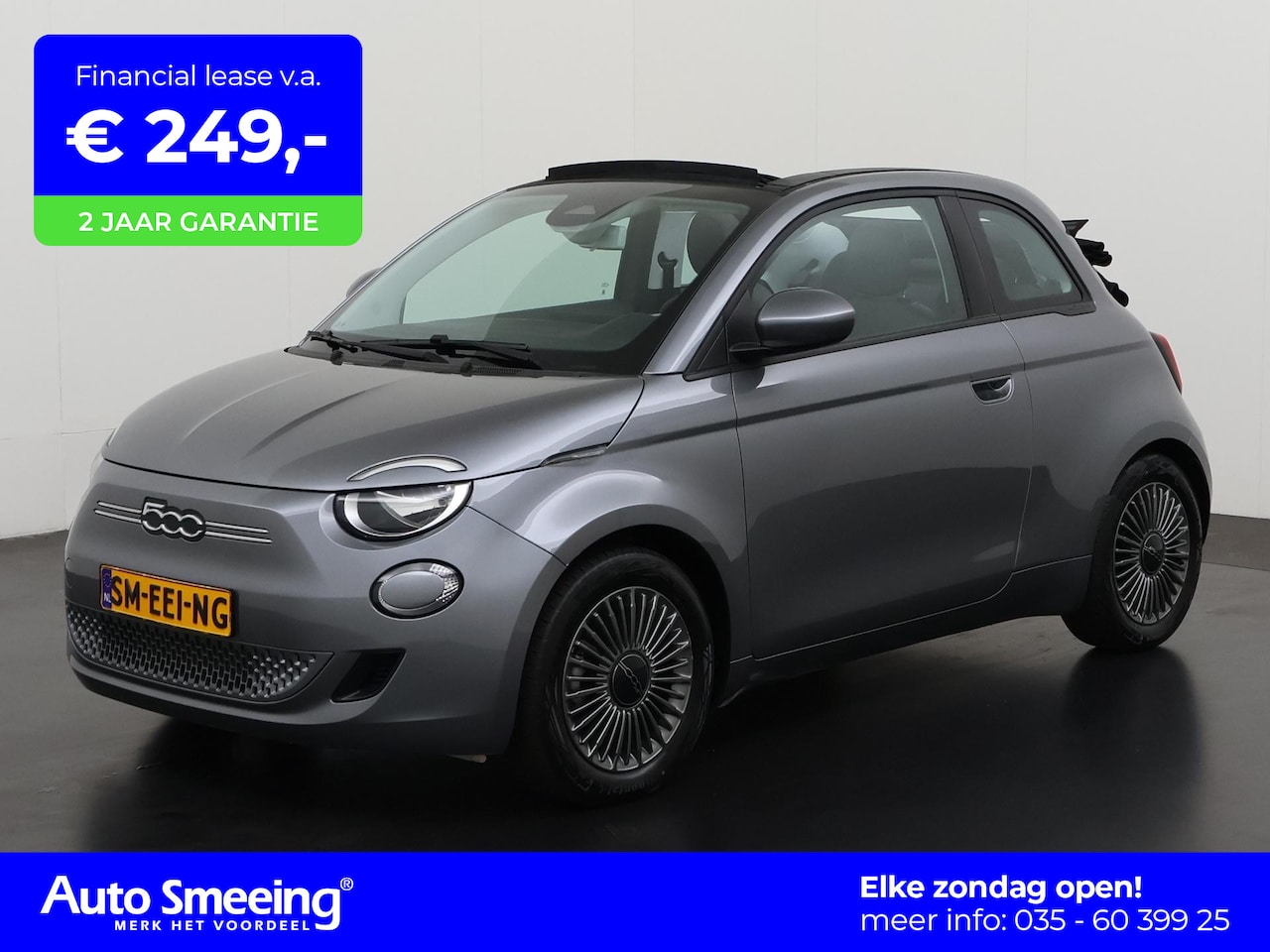 Fiat 500 C - Icon 42 kWh | Navigatie | Apple Carplay | Parkeersensor | Zondag Open! - AutoWereld.nl