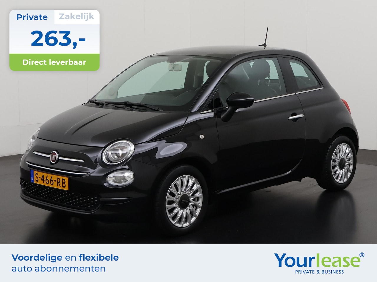 Fiat 500 - 1.2 Lounge | All-in 263,- Private Lease | Zondag Open! - AutoWereld.nl