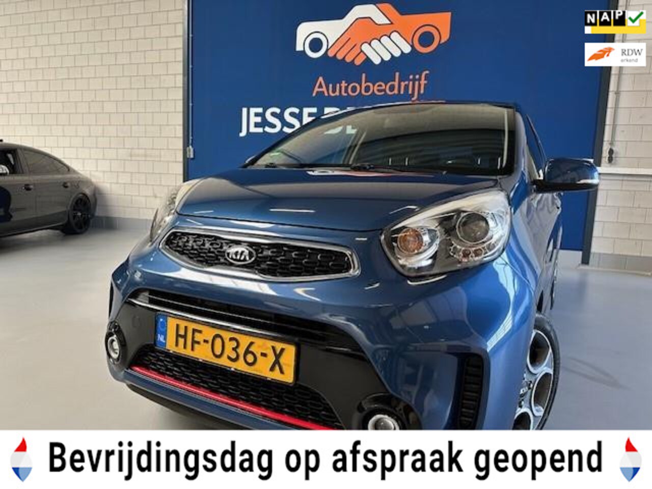 Kia Picanto - 1.2 CVVT SportsLine 5 deurs,bj.2015,climate,sportvelgen,half leder,APK 09/2025 ,NAP met 20 - AutoWereld.nl