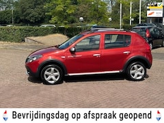 Dacia Sandero Stepway - 1.6 LPG G3, bj.2012, kleur:rood, 5 deurs, airco, sportvelgen, APK 03/2026 en NAP met 24696