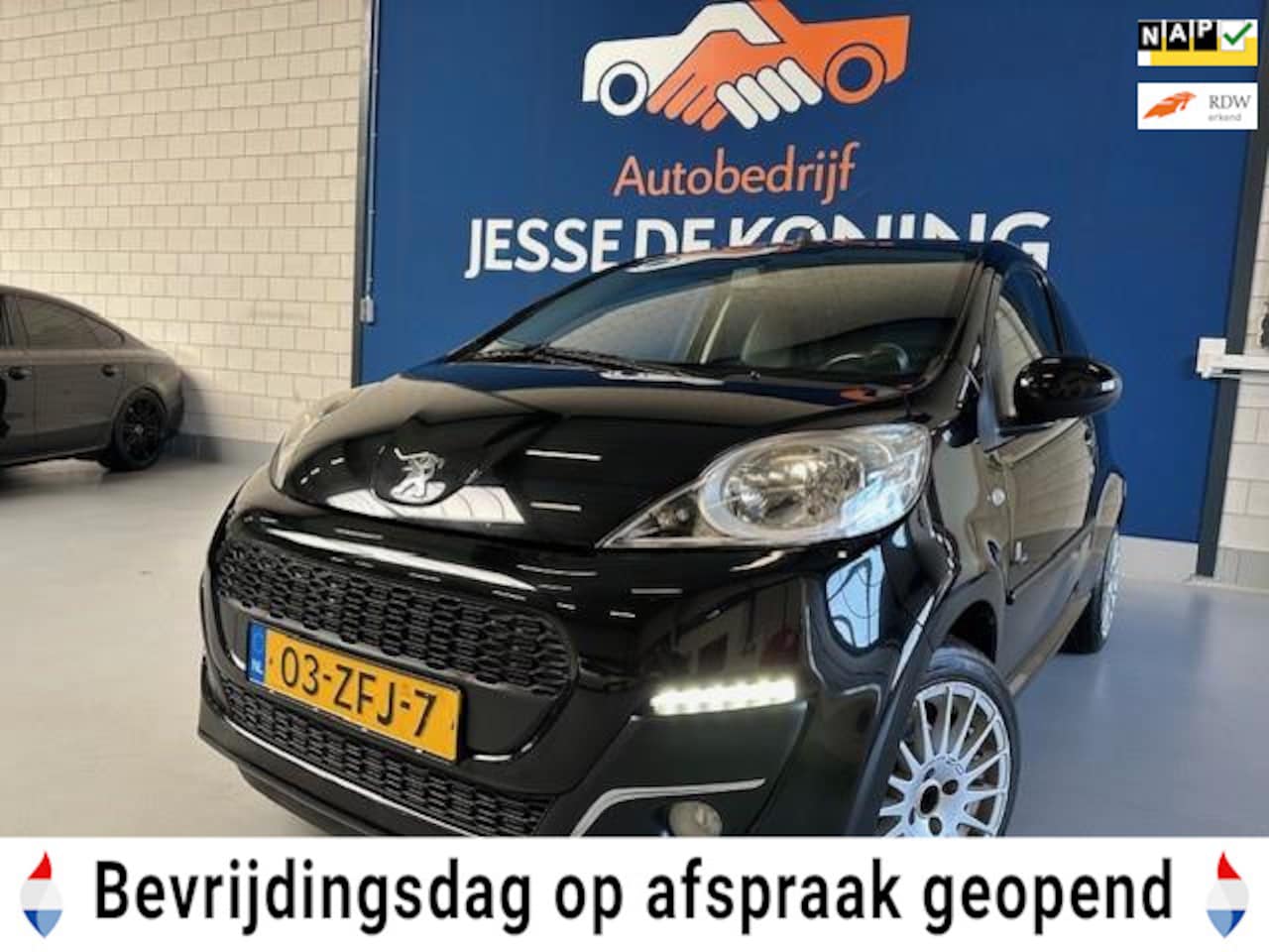 Peugeot 107 - 1.0 Black & Silver,bj.2012,nieuwe model,kleur:zwart,airco,sportvelgen,nw.koppeling,APK 10/ - AutoWereld.nl