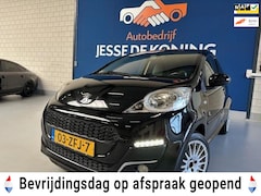 Peugeot 107 - 1.0 Black & Silver, bj.2012, nieuwe model, kleur:zwart, airco, sportvelgen, nw.koppeling,