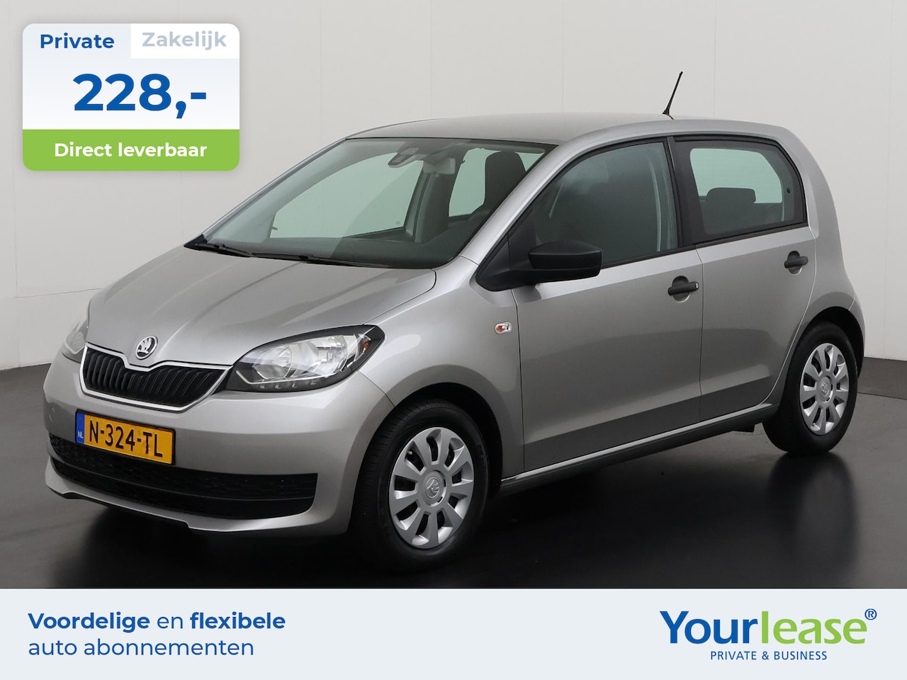 Skoda Citigo - 1.0 Greentech Active | All-in 228,- Private Lease | Zondag Open! - AutoWereld.nl
