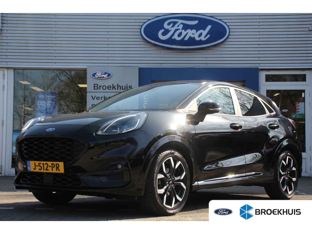 Ford Puma - Ford 1.0EB 155PK HYBRID ST-LINE X | LEDER | AFN. TREKHAAK | FULL LED | ADAPTIVE CRUISE | W - AutoWereld.nl