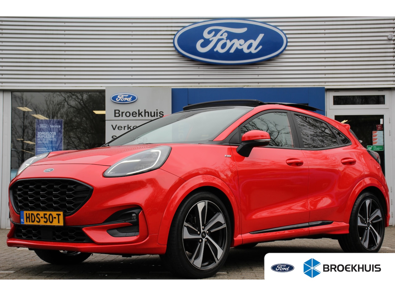 Ford Puma - Ford 1.0EB 155PK Hybrid ST-LINE X | DEALER OH! | PANODAK | B&O AUDIO | LEDER | WINTERPACK - AutoWereld.nl