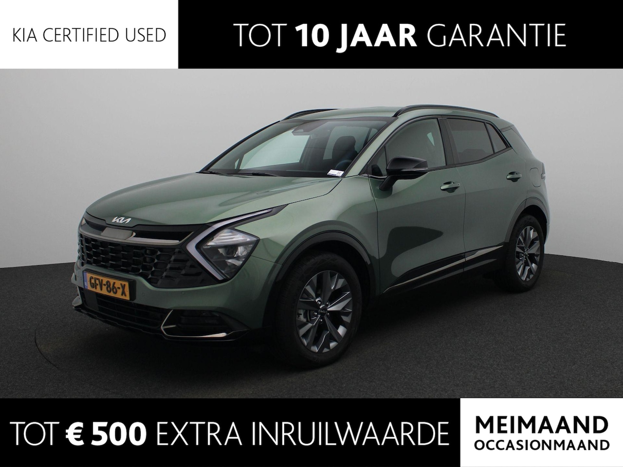 Kia Sportage - 1.6 T-GDi Hybrid Dark Edition | LED | Navigatie | Apple Carplay - Android Auto | Stoelverw - AutoWereld.nl