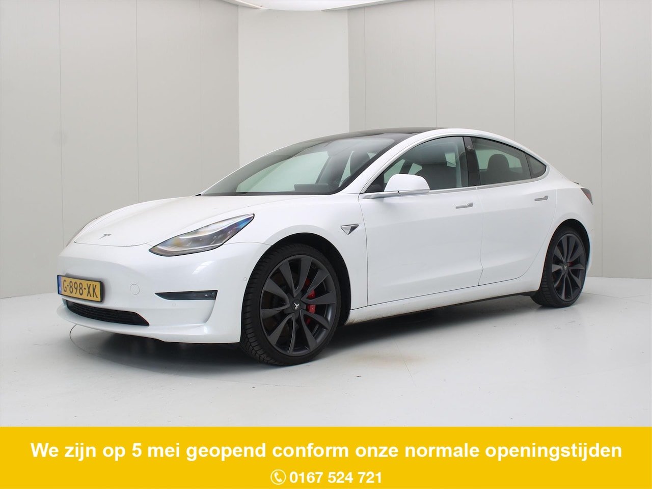 Tesla Model 3 - Performance AWD 486pk 75 kWh [ AUTOPILOT+530KM WLTP+PREMIUM AUDIO ] - AutoWereld.nl
