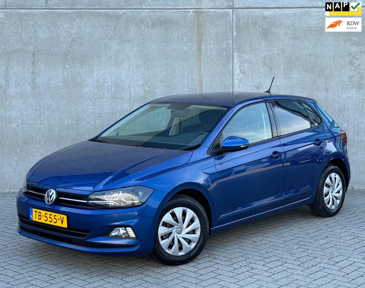 Volkswagen Polo - 1.0 TSI 95pk 2018 Blauw CARPLAY|NAP|2E EIG. - AutoWereld.nl