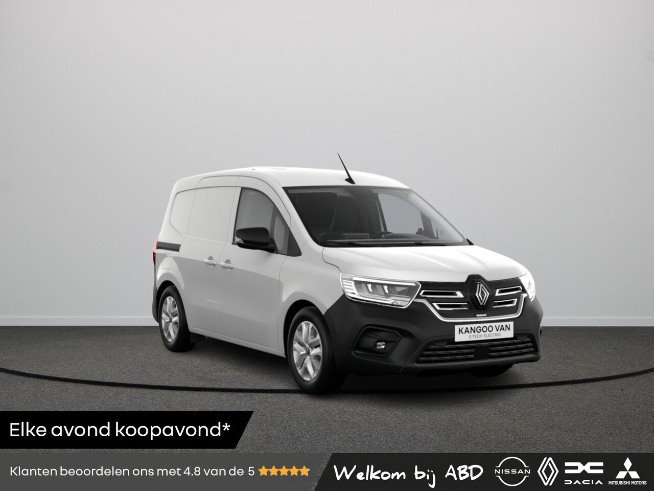 Renault Kangoo E-Tech - Renault Advance 44 kWh | Cruise control en snelheidsbegrenzer | Elektrisch bedienbare rame - AutoWereld.nl