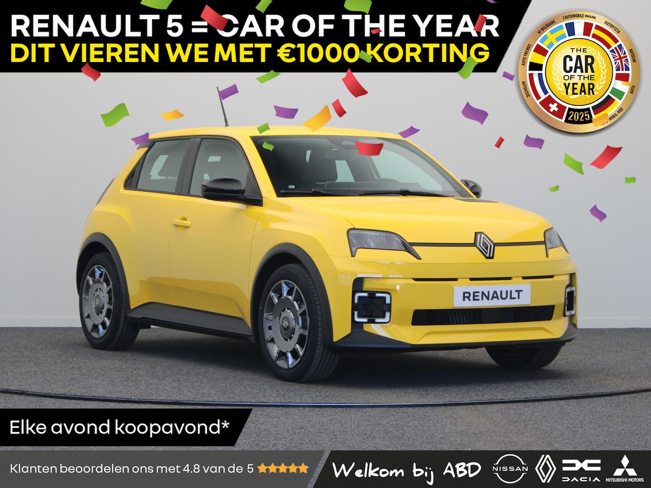 Renault 5 - Renault Evolution Urban range | Cruise control met snelheidsbegrenzer | Full LED koplampen - AutoWereld.nl