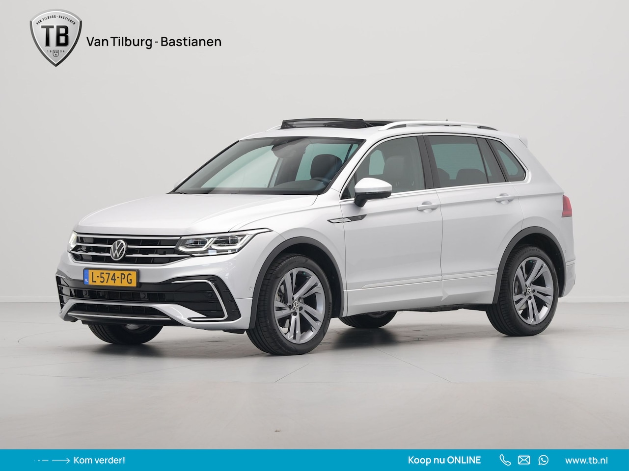 Volkswagen Tiguan - 1.5 TSI 150pk DSG R-Line Panoramadak Navigatie Wegkl. trekhaak Camera - AutoWereld.nl