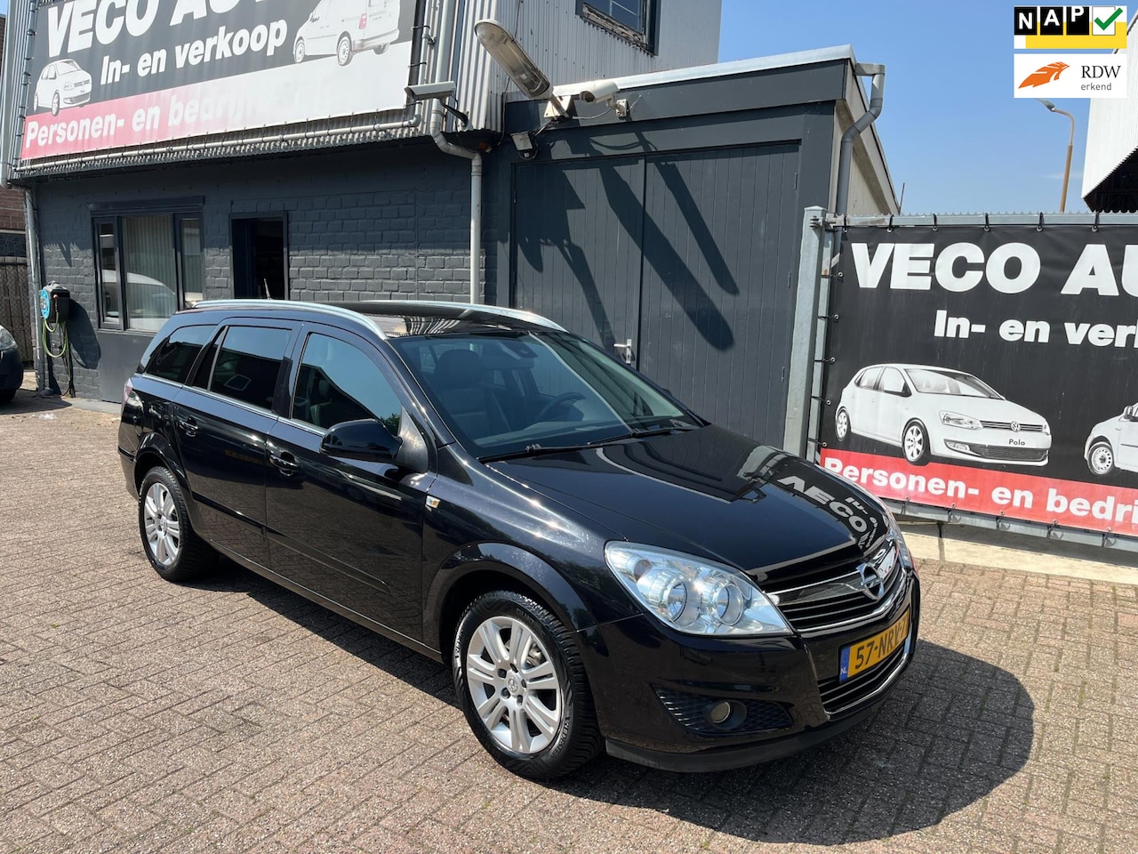Opel Astra Wagon - 1.6 Cosmo leder nieuwstaat NL auto dealer onderhouden ecc airco - AutoWereld.nl