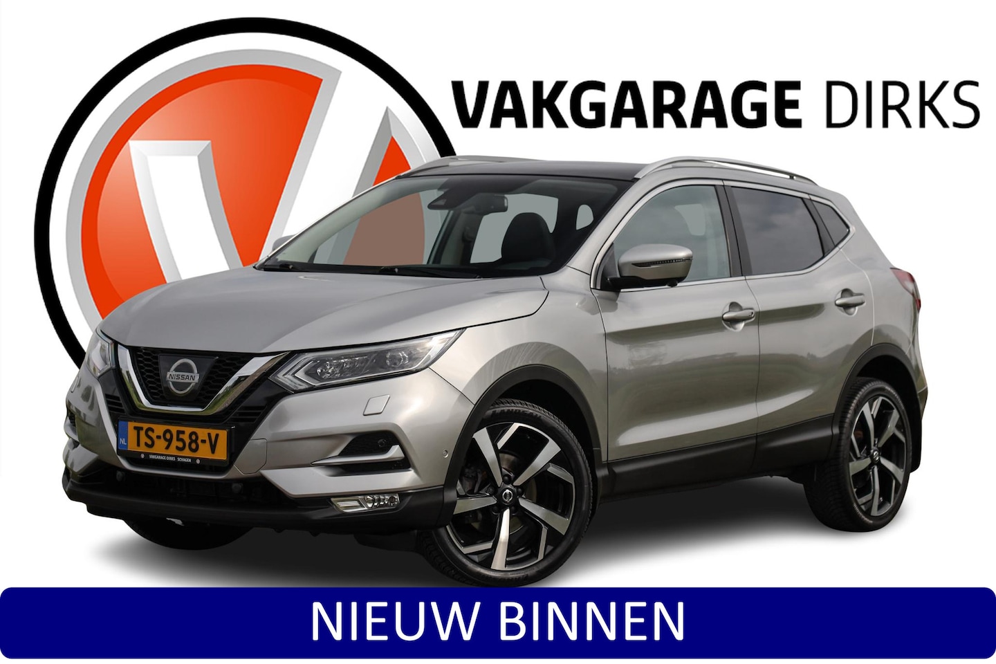 Nissan Qashqai - 1.2 Tekna Aut. ✅ LED ✅ Pano ✅ 360 Cam - AutoWereld.nl