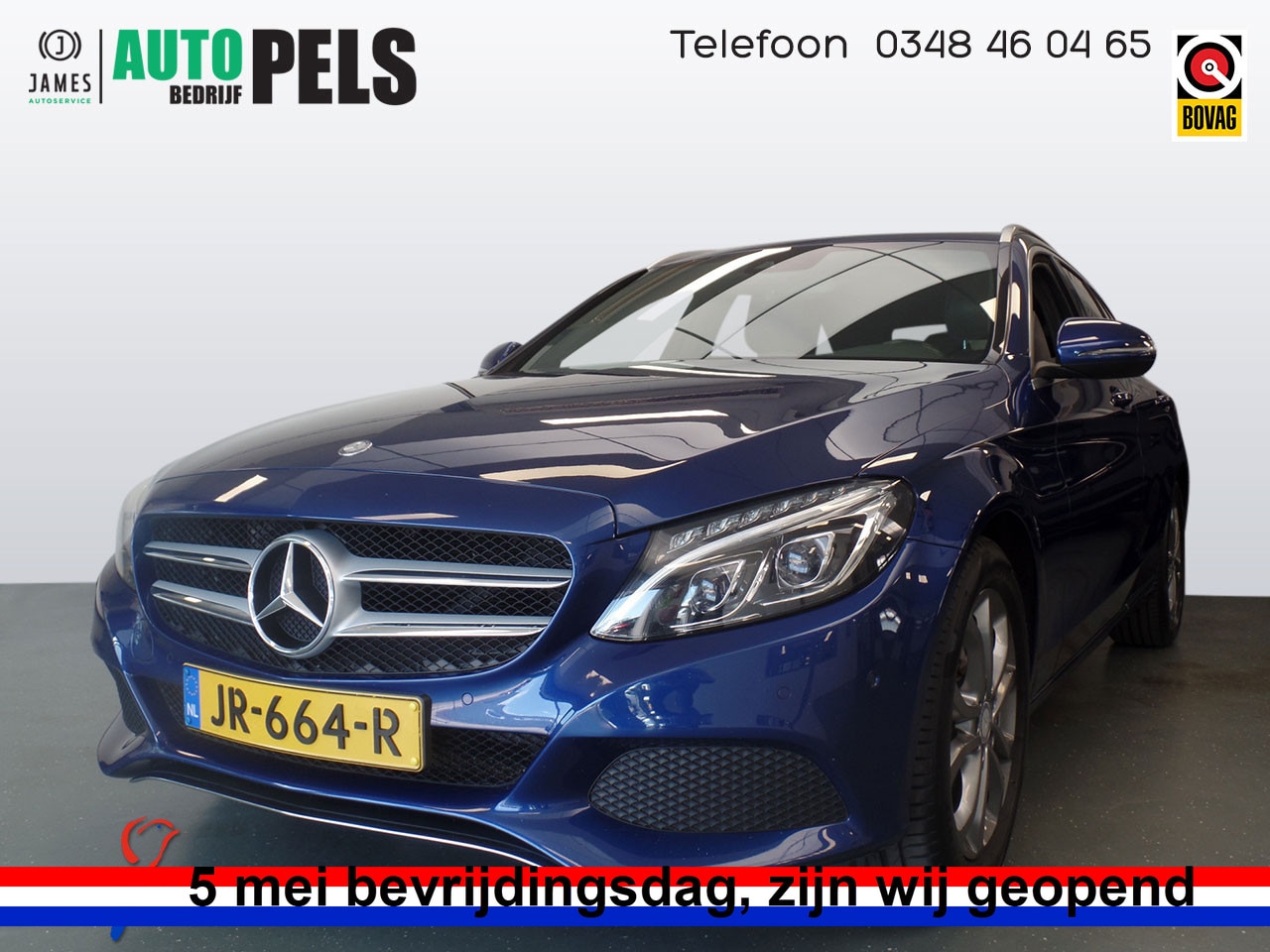 Mercedes-Benz C-klasse Estate - 220 CDI Ambition Handgeschakeld, Sportstoelen leder, Stoel verwarming, Xenon, Clima contro - AutoWereld.nl
