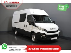 Iveco Daily - 35S16V 2.3 L3H2 155 pk Aut. DC Dubbel cabine BPM VRIJ 3.5T trekverm./ Climate/ Cruise/ Cam
