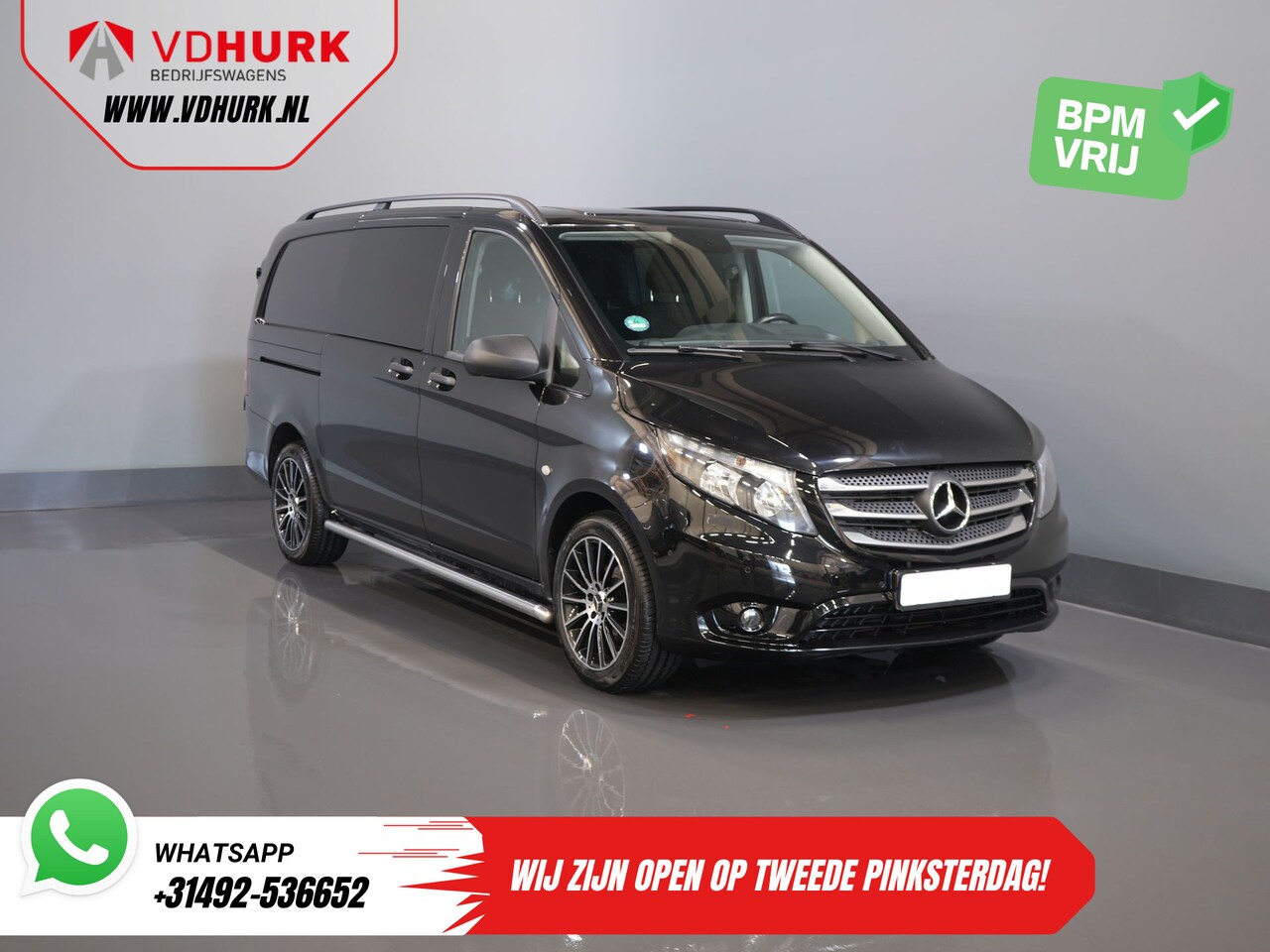 Mercedes-Benz Vito - 114 CDI Aut. L2 DC Dubbel Cabine BPM VRIJ! 2.8t Trekverm./ Navi/ Climate/ Camera/ PDC/ LMV - AutoWereld.nl