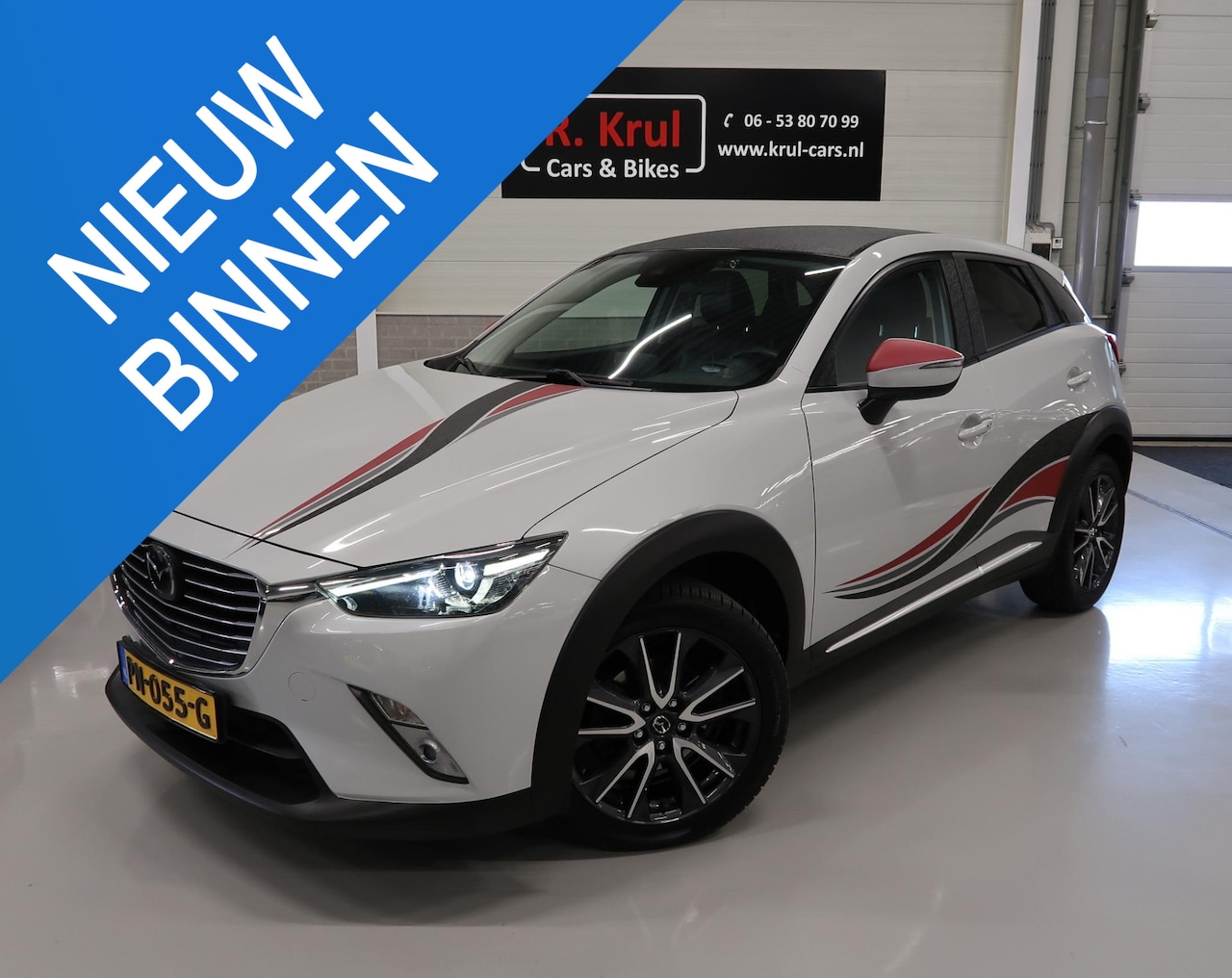 Mazda CX-3 - 2.0 SkyActiv-G 120 GT-M Automaat NL-Auto BOSE NAP Navigatie Head up display Camera 18 inch - AutoWereld.nl