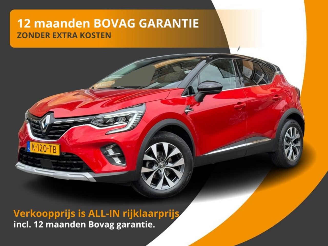 Renault Captur - 1.0 TCe INTENS LED/2-TONE/CAMERA/CARPLAY/NL-AUTO/1E EIG. - AutoWereld.nl