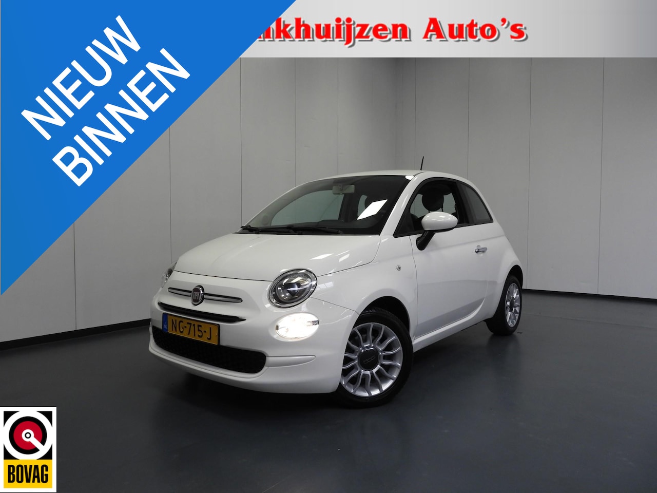 Fiat 500 - 0.9 TwinAir Turbo Popstar NAVI-APP/AIRCO/CAMERA/LMV! - AutoWereld.nl