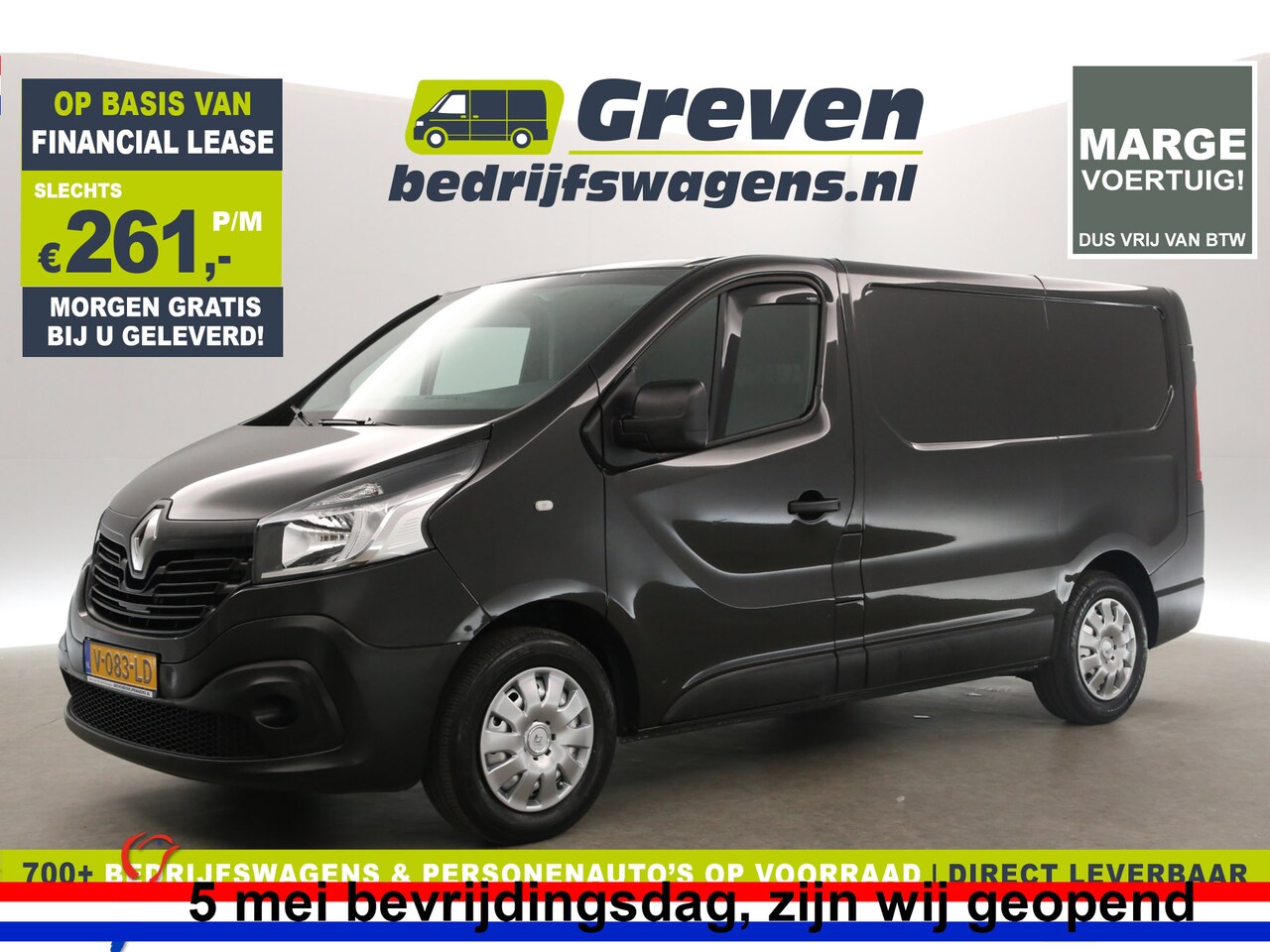 Renault Trafic - 1.6 dCi T27 L1H1 | MARGE! | Airco Cruise Navigatie Trekhaak 3 Persoons PDC - AutoWereld.nl