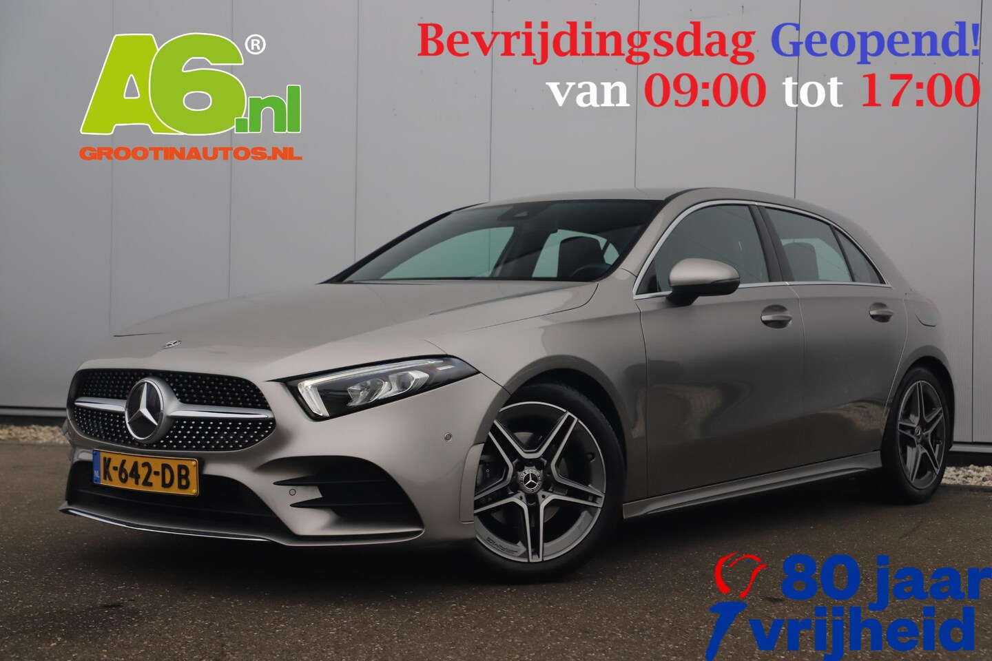 Mercedes-Benz A-klasse - 160 AMG Line Widescreen Full LED Half Leder Sportstoelen Navigatie Camera Clima Lane Assis - AutoWereld.nl