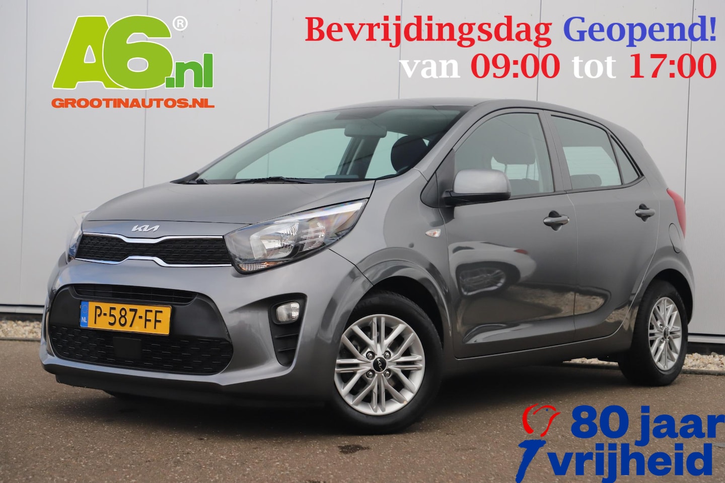 Kia Picanto - 1.0 DPi DynamicLine Carplay Android Navigatie Achteruitrijcamera 14 inch LMV Airco Elektri - AutoWereld.nl
